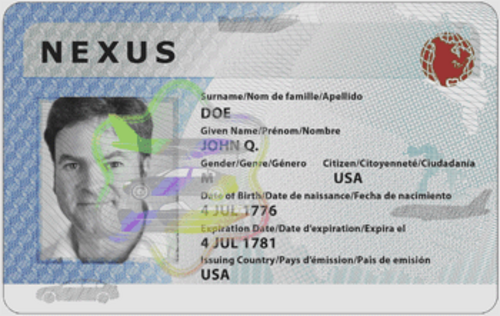 Exemple de carte NEXUS