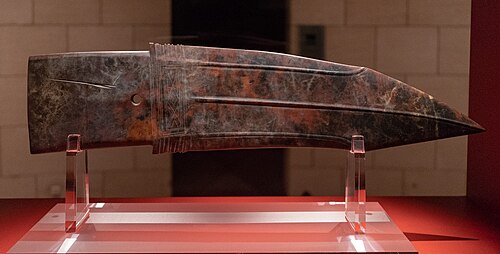 Dague-hache de jade Jinsha