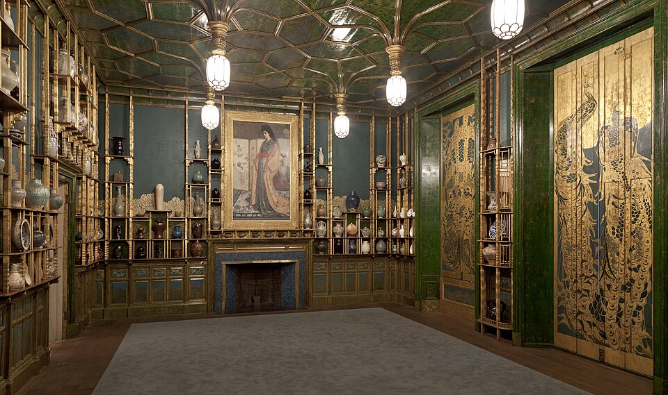 La Salle du Paon, une œuvre de James McNeill Whistler (1876-1877), se trouve actuellement à la Freer Gallery of Art, à Washington, D.C.