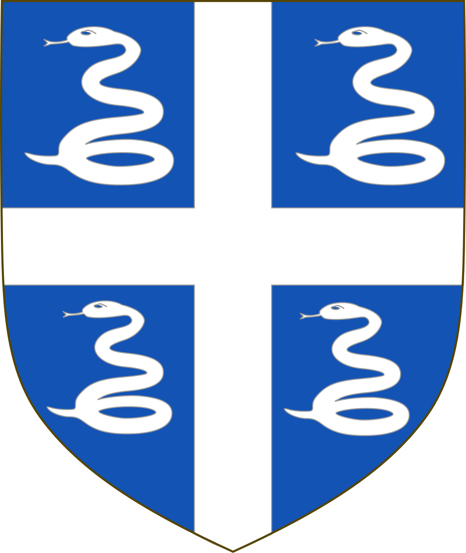 Blason inspiré du controversé « drapeau au serpent ». Son utilisation par la Gendarmerie nationale a pris fin en 2018.