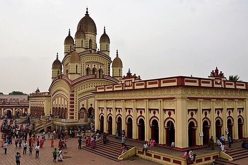 Temple Dakshineswar Kali, un temple hindou du Grand Calcutta, Bengale occidental, Inde
