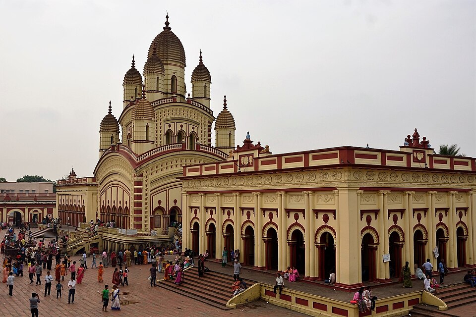 Temple Dakshineswar Kali, un temple hindou du Grand Calcutta, Bengale occidental, Inde