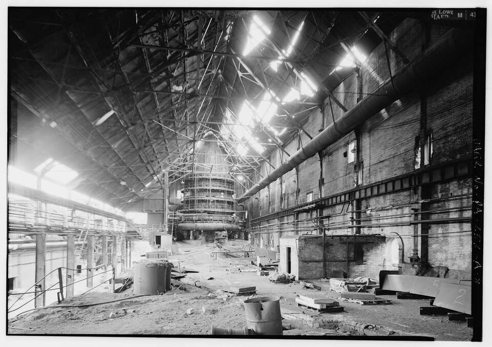 Une photographie de l'aciérie Wheeling-Pittsburgh