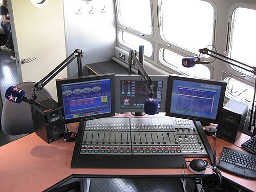 Mixeur Vadis DC II de Klotz Digital pour une diffusion en extérieur de Virgin Radio au V Festival 2007