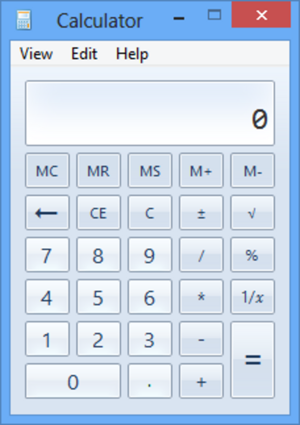 Calculatrice Windows 8