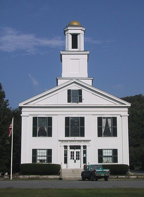 Le palais de justice du comté d'Orange, dans le Vermont