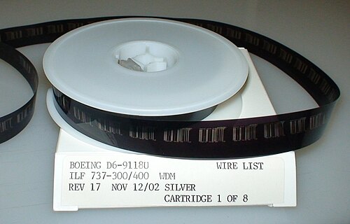 Bobine de microfilm COM négative 16 mm