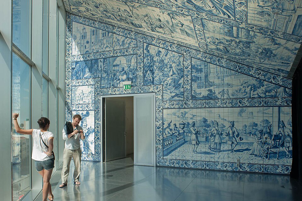 Scènes d'azulejos au Portugal