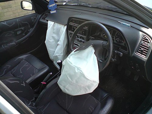 Airbags dégonflés