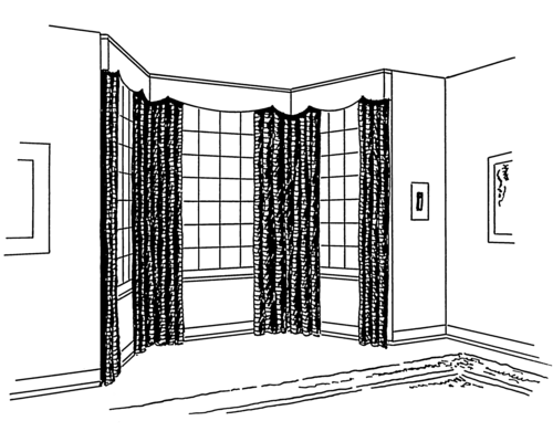 Intérieur typique d'une baie vitrée résidentielle