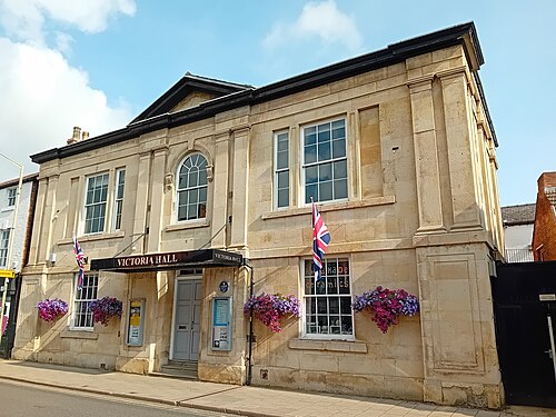 Le Victoria Hall, construit en 1839, sert de lieu communautaire et de salle publique