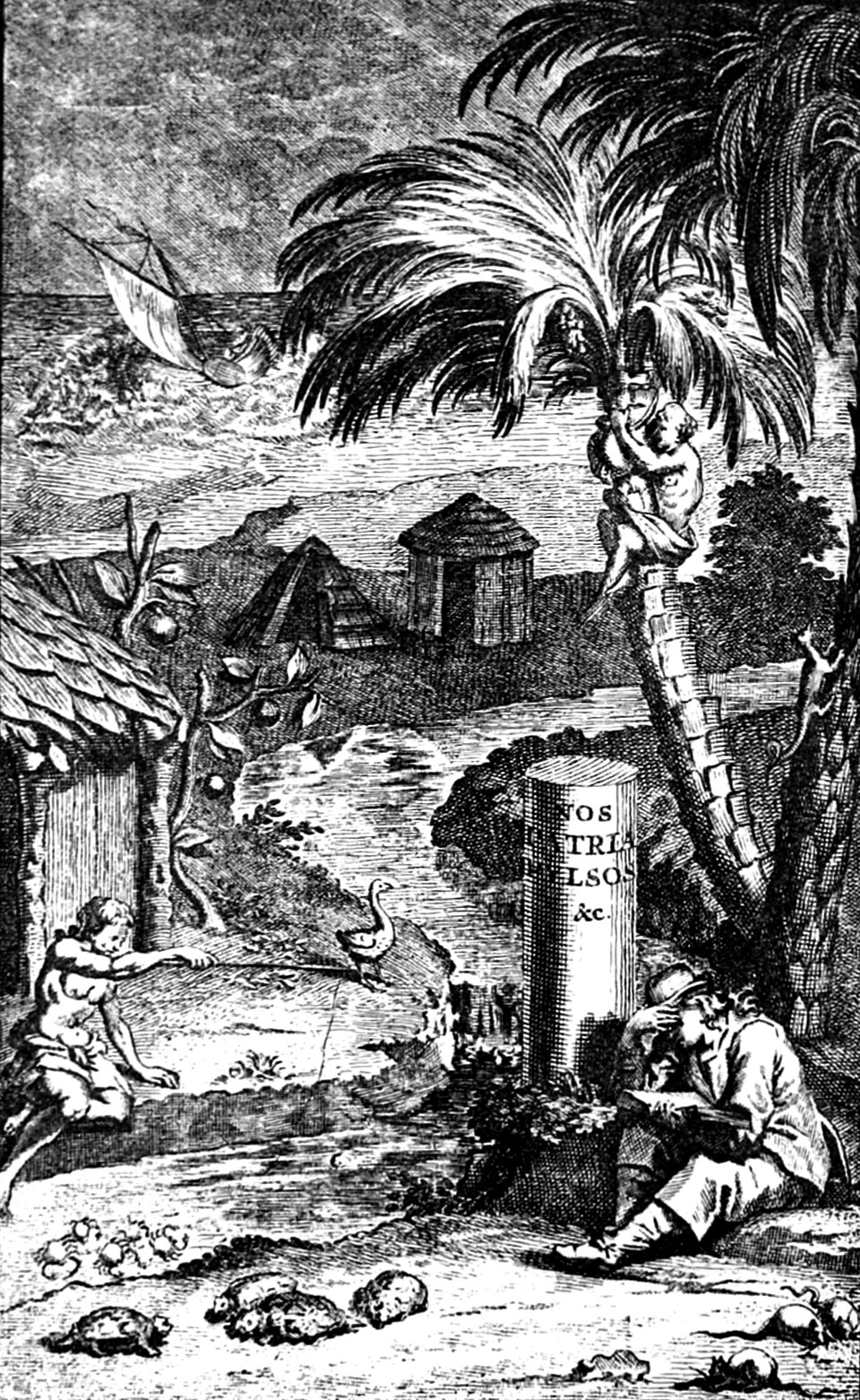 Dessin de maisons sur Rodrigues