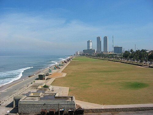 L'esplanade verte de Galle Face, Colombo, Sri Lanka