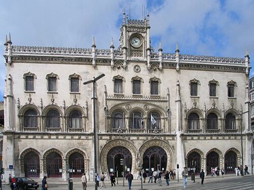 Gare du Rossio, Lisbonne, Portugal : 1886-1887