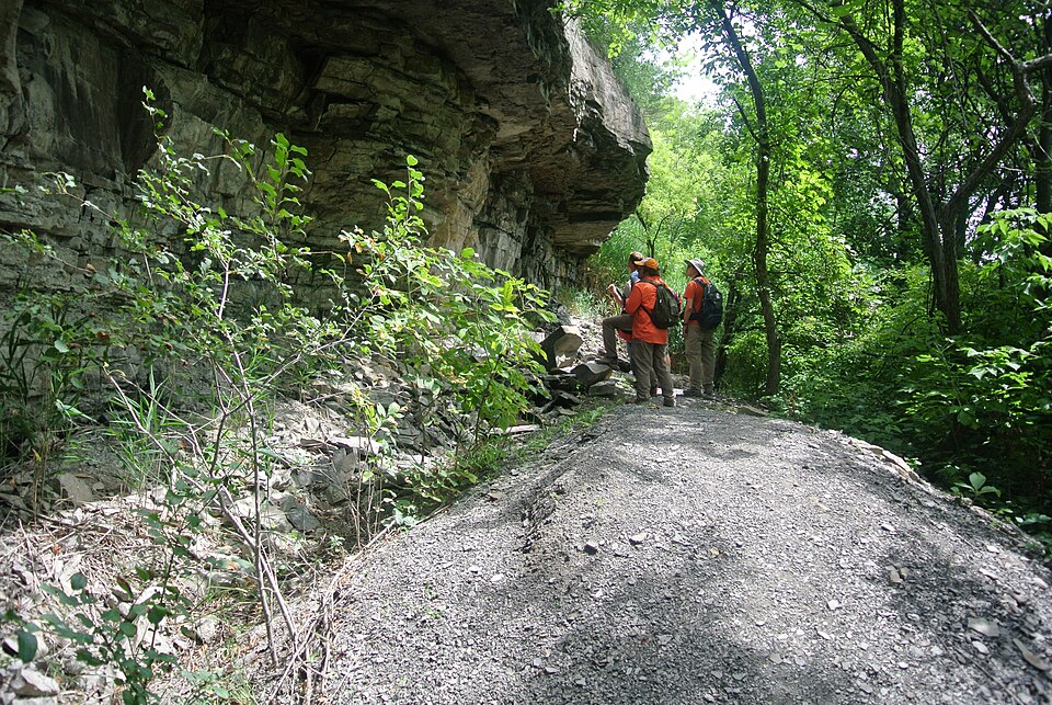 Sentier des gorges du Niagara près du pont Lewiston-Queenston.