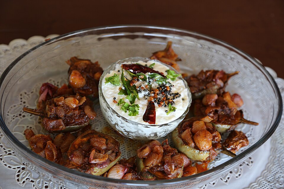 Aubergines frites au masala