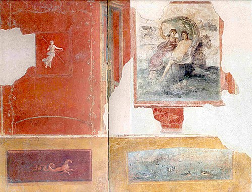 Bacchus et Cérès, du triclinium, Villa Carmiano