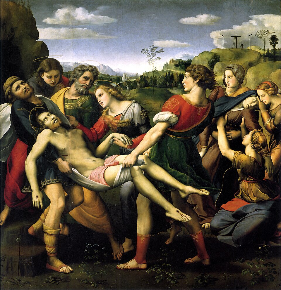 La Déposition (1507), d'après des sarcophages romains