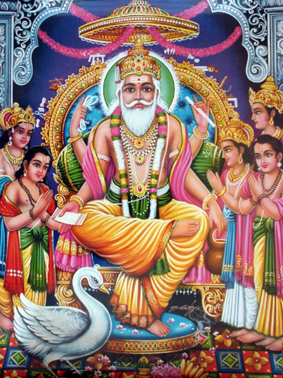Vishvakarman avec chatra