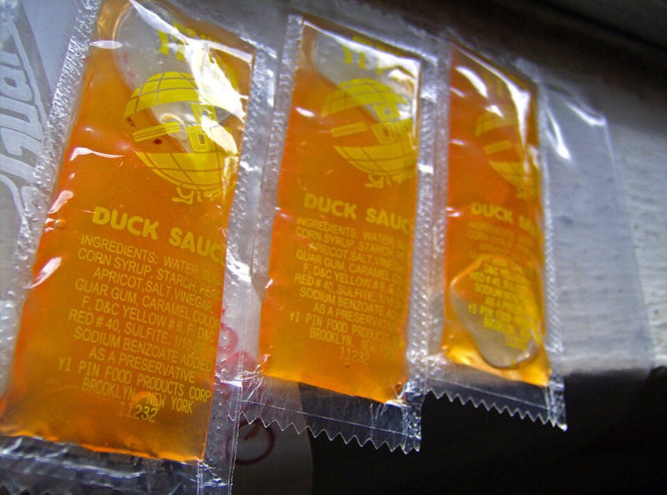 Sachets de sauce canard