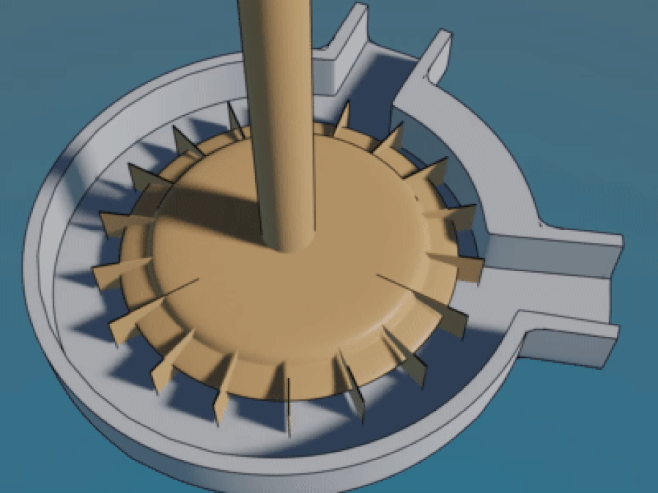 Animation d'une pompe à turbine régénérative