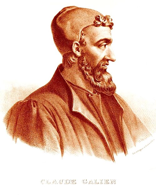 "Claude Galien". Lithographie de Pierre Roche Vigneron. (Paris : Lith de Grégoire et Deneux, vers 1865)