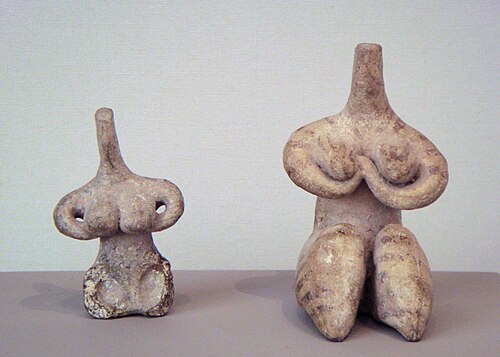 Figurines féminines de la culture Halaf, 6000-5100 av. J.-C. Musée du Louvre