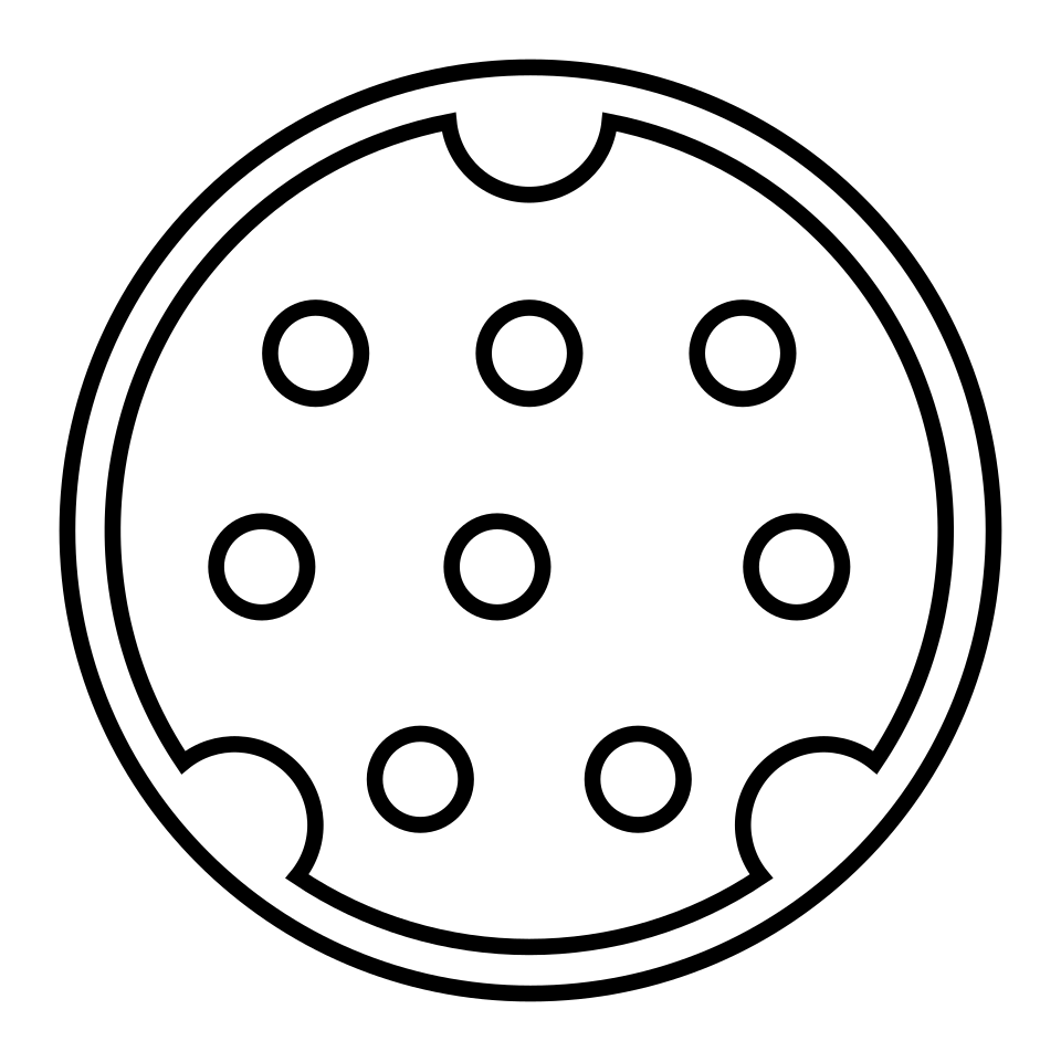 Un schéma MiniDIN-8