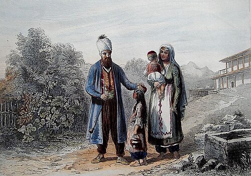 Famille tatare de Crimée, 1840