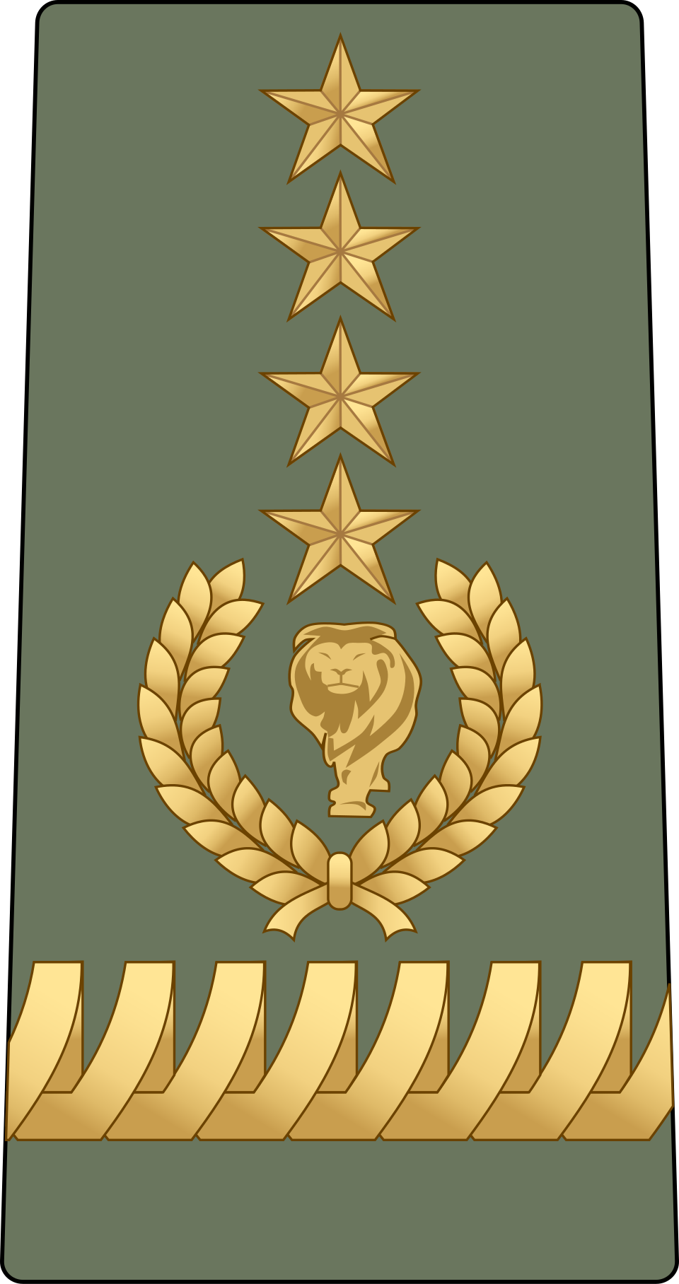 ጄነራልJēnerali(Forces terrestres éthiopiennes)