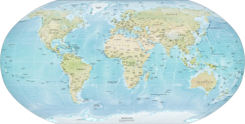 Carte du monde en 2021