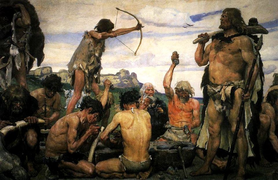 L'âge de pierre 1882-1885 de Viktor Vasnetsov
