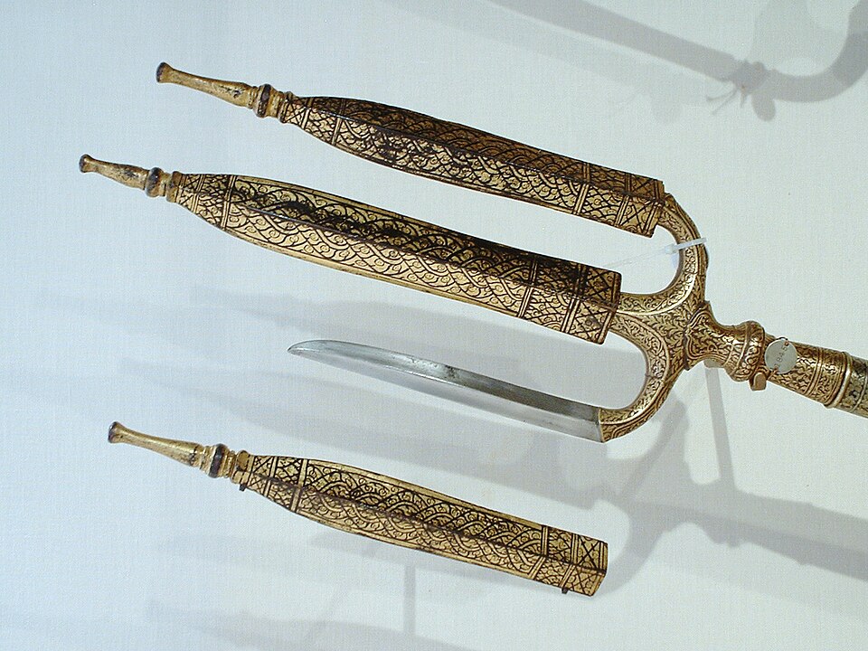 Trident du XVIIIe siècle provenant de Thaïlande