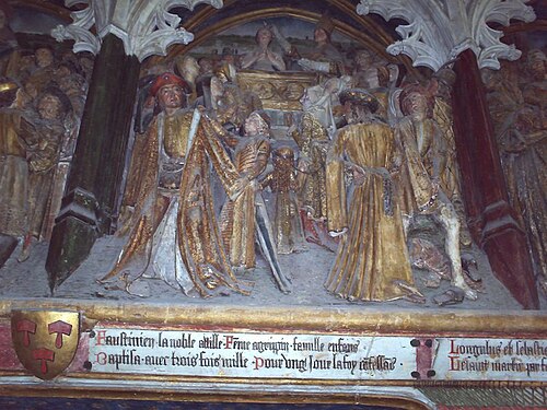 Saint Firmin baptise les convertis.