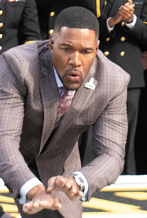 Michael Strahan, membre du Temple de la renommée de la NFL, entrepreneur, personnalité de la télévision et acteur (Texas Southern)